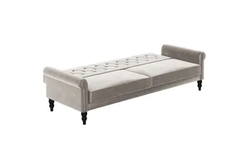 Bäddsoffa utan divan & schäslong Loft24 Tyne Bäddsoffa 3-sits Beige - Möbler - Vardagsrum - Bäddsoffor