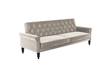Bäddsoffa utan divan & schäslong Loft24 Tyne Bäddsoffa 3-sits Beige - Möbler - Vardagsrum - Bäddsoffor