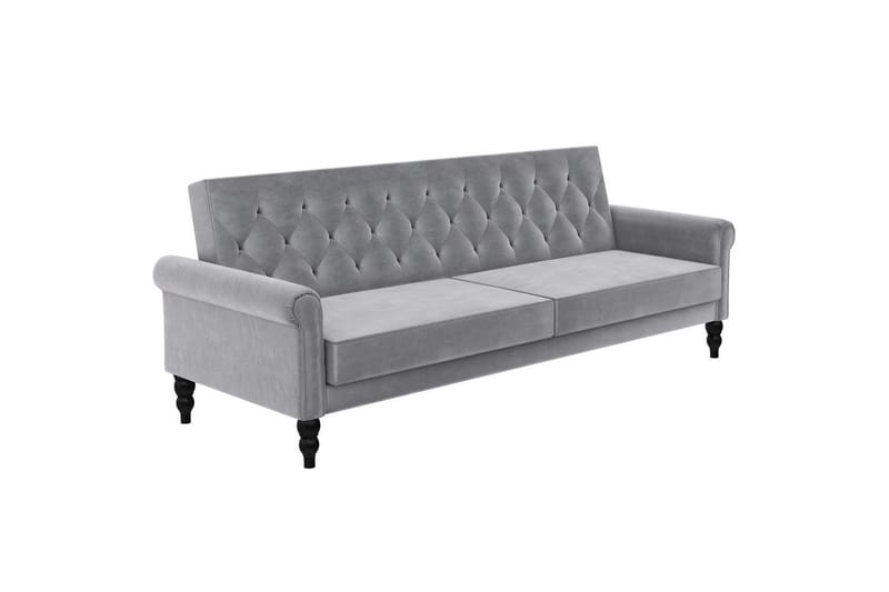 Bäddsoffa utan divan & schäslong Loft24 Tyne Bäddsoffa 3-sits Grå - Möbler - Vardagsrum - Bäddsoffor