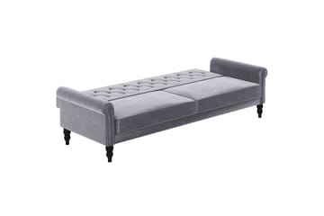 Bäddsoffa utan divan & schäslong Loft24 Tyne Bäddsoffa 3-sits Mörkgrå - Möbler - Vardagsrum - Bäddsoffor