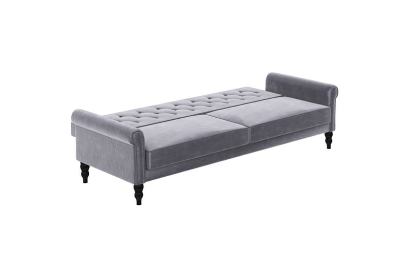 Bäddsoffa utan divan & schäslong Loft24 Tyne Bäddsoffa 3-sits Mörkgrå - Möbler - Vardagsrum - Bäddsoffor