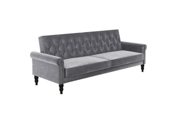 Bäddsoffa utan divan & schäslong Loft24 Tyne Bäddsoffa 3-sits Mörkgrå - Möbler - Vardagsrum - Bäddsoffor