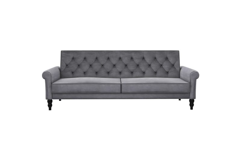 Bäddsoffa utan divan & schäslong Loft24 Tyne Bäddsoffa 3-sits Mörkgrå - Möbler - Vardagsrum - Bäddsoffor