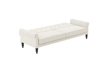 Bäddsoffa utan divan & schäslong Loft24 Tyne Bäddsoffa 3-sits Vit - Möbler - Vardagsrum - Bäddsoffor