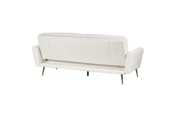Bäddsoffa Vettre - Vitt, guld - Möbler - Vardagsrum - Bäddsoffor