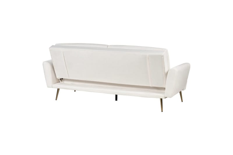 Bäddsoffa Vettre - Vitt, guld - Möbler - Vardagsrum - Bäddsoffor