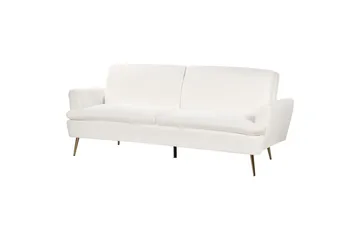 Bäddsoffa Vettre - Vitt, guld - Möbler - Vardagsrum - Bäddsoffor