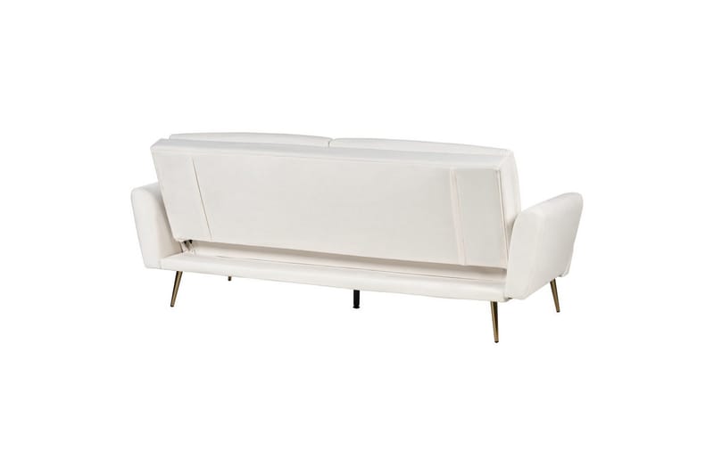 Bäddsoffa Vettre - Vitt, guld - Möbler - Vardagsrum - Bäddsoffor