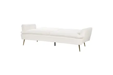 Bäddsoffa Vettre - Vitt, guld - Möbler - Vardagsrum - Bäddsoffor