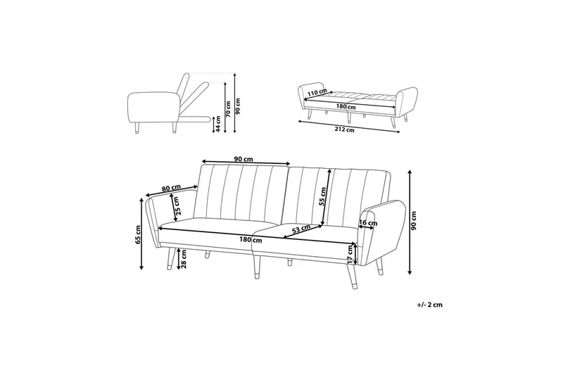 Bäddsoffa Vimmerby - Möbler - Vardagsrum - Bäddsoffor