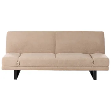 Bäddsoffa York Bouclé - Sandbeige - Möbler - Vardagsrum - Bäddsoffor - 2-sits bäddsoffa