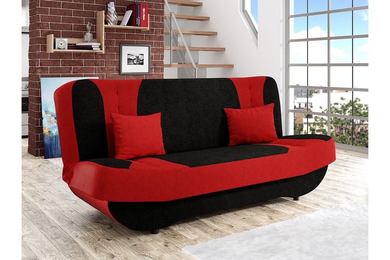 Bäddsoffa Pinto - Röd - Möbler - Vardagsrum - Bäddsoffor