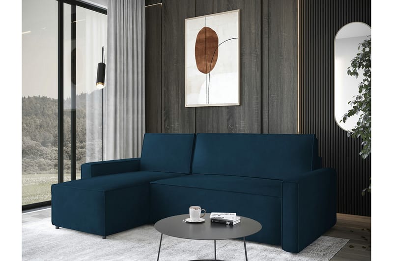 Bandon 3-sits Hörnbäddsoffa Blå - Möbler - Vardagsrum - Bäddsoffor