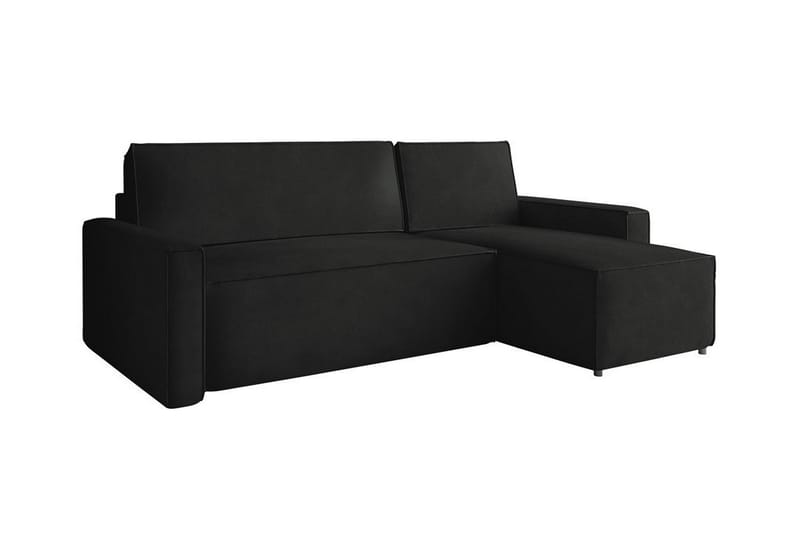 Bandon 3-sits Hörnbäddsoffa Svart - Möbler - Vardagsrum - Bäddsoffor - Hörnbäddsoffa