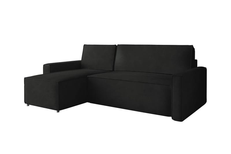 Bandon 3-sits Hörnbäddsoffa Svart - Möbler - Vardagsrum - Bäddsoffor - Hörnbäddsoffa