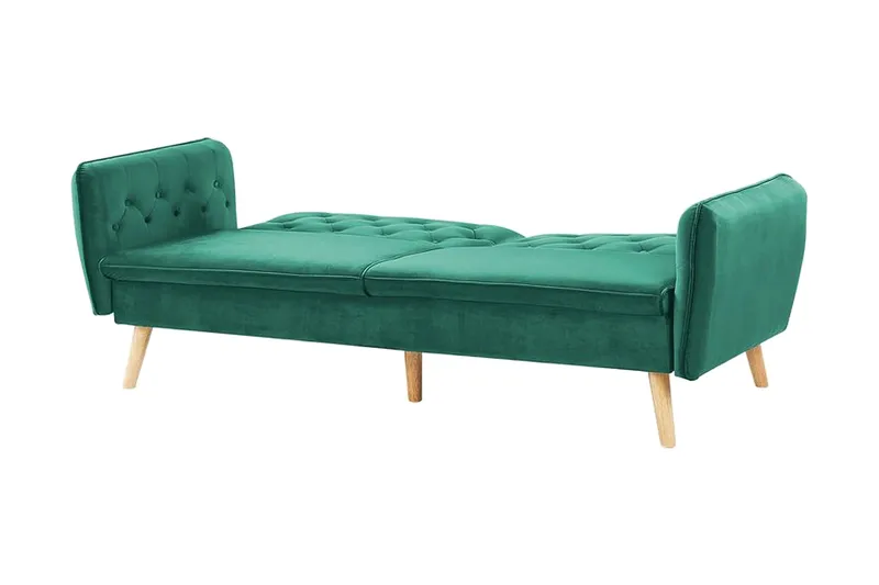 Bardu 2-sits Bäddsoffa - Sammet/Mörkgrön - Möbler - Vardagsrum - Bäddsoffor