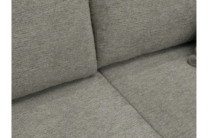 Barile Bäddsoffa Dubbeldivan 4-sits i Plysch - Vit - Möbler - Vardagsrum - Bäddsoffor - U bäddsoffa