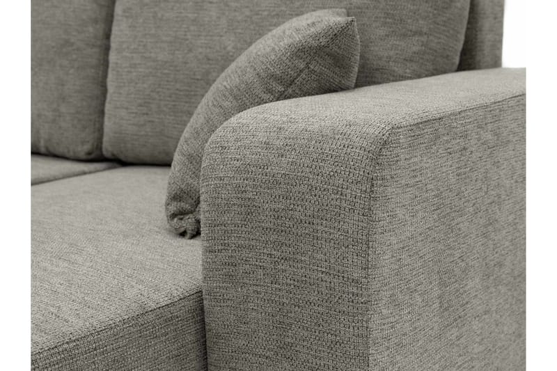 Barile Bäddsoffa Dubbeldivan 4-sits i Plysch - Beige - Möbler - Vardagsrum - Bäddsoffor - U bäddsoffa