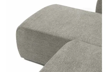 Barile Bäddsoffa med Divan 3-sits i Plysch - Grå - Möbler - Vardagsrum - Bäddsoffor
