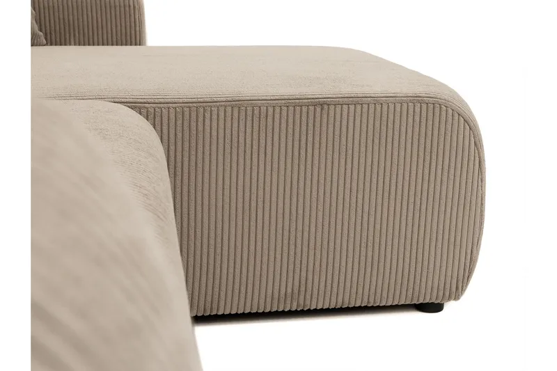 Barile Bäddsoffa med Divan 3-sits i Plysch - Beige - Möbler - Vardagsrum - Bäddsoffor