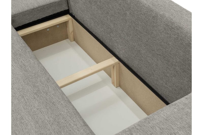 Barile Bäddsoffa med Divan 3-sits i Plysch - Brun - Möbler - Vardagsrum - Bäddsoffor