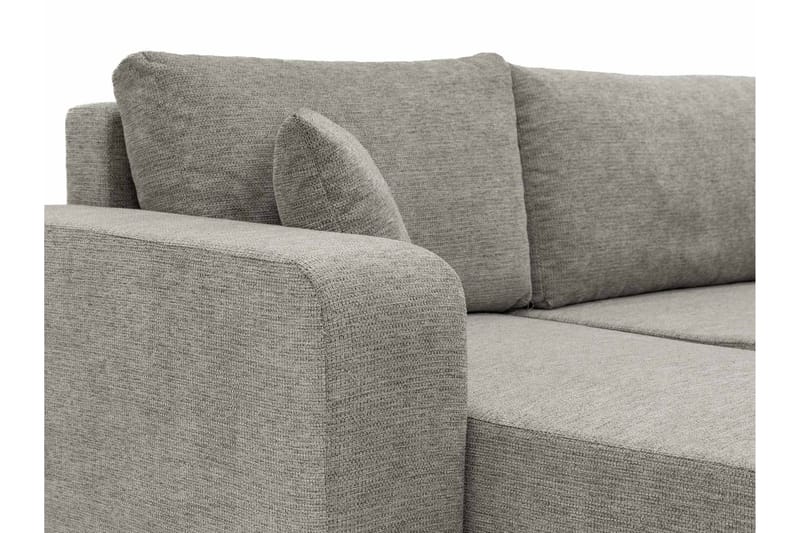 Barile Bäddsoffa med Divan 3-sits i Plysch - Vit - Möbler - Vardagsrum - Bäddsoffor