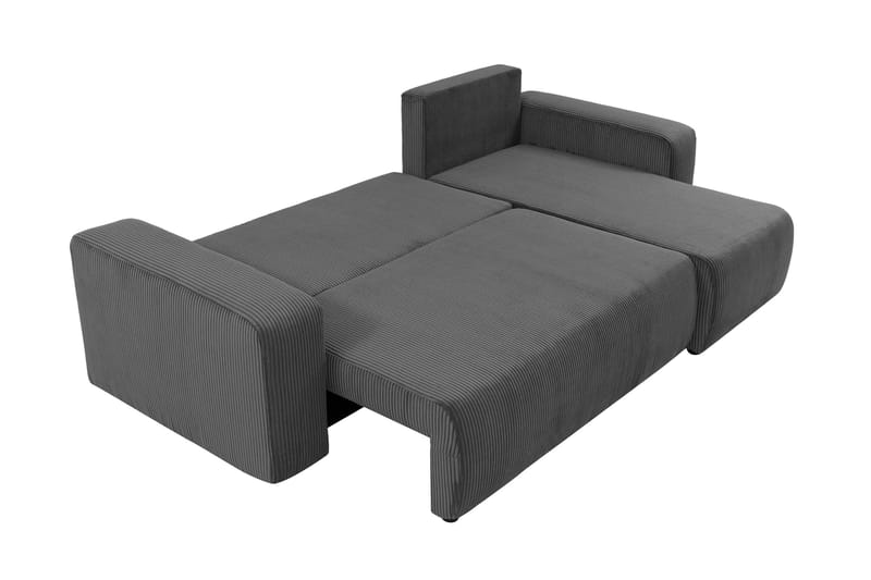 Barile Bäddsoffa med Divan 3-sits i Plysch - Vit - Möbler - Vardagsrum - Bäddsoffor
