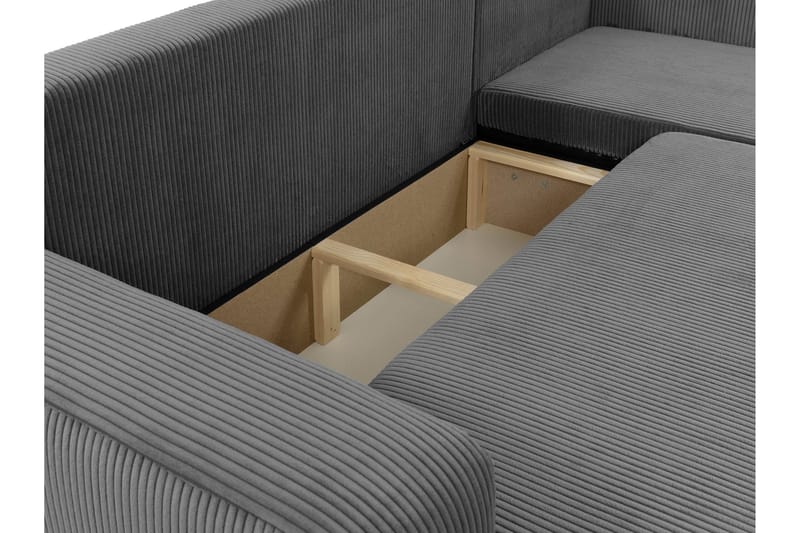 Barile Bäddsoffa med Divan 3-sits i Plysch - Vit - Möbler - Vardagsrum - Bäddsoffor