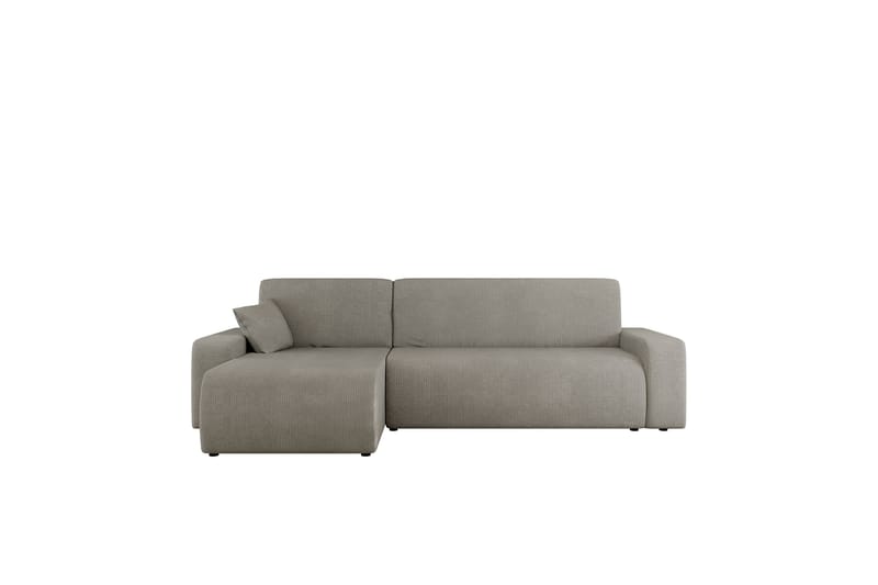 Barile Bäddsoffa med Divan 3-sits i Plysch - Grå - Möbler - Vardagsrum - Bäddsoffor