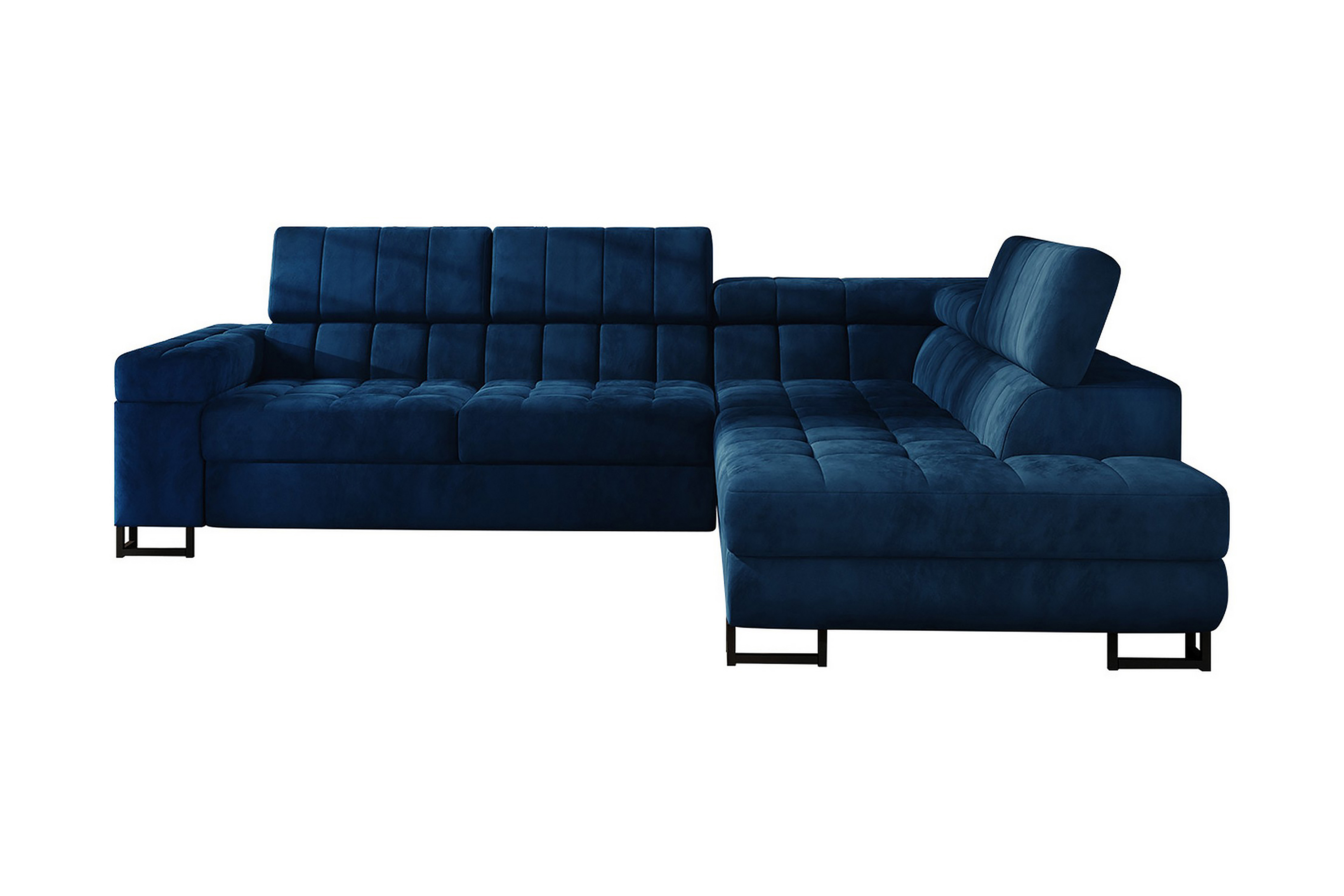 bawdon hörnsoffa höger blå - mörkblå