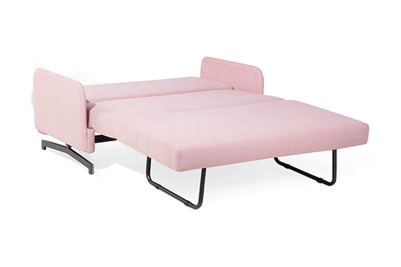 Belfast 2-sits Framåtbäddad Rektangulär Bäddsoffa 140x197 cm i Tyg - Rosa - Möbler - Vardagsrum - Bäddsoffor
