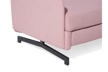 Belfast 2-sits Framåtbäddad Rektangulär Bäddsoffa 140x197 cm i Tyg - Rosa - Möbler - Vardagsrum - Bäddsoffor