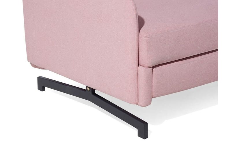 Belfast 2-sits Framåtbäddad Rektangulär Bäddsoffa 140x197 cm i Tyg - Rosa - Möbler - Vardagsrum - Bäddsoffor