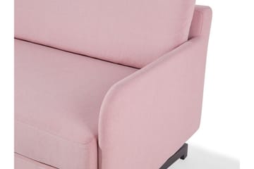 Belfast 2-sits Framåtbäddad Rektangulär Bäddsoffa 140x197 cm i Tyg - Rosa - Möbler - Vardagsrum - Bäddsoffor