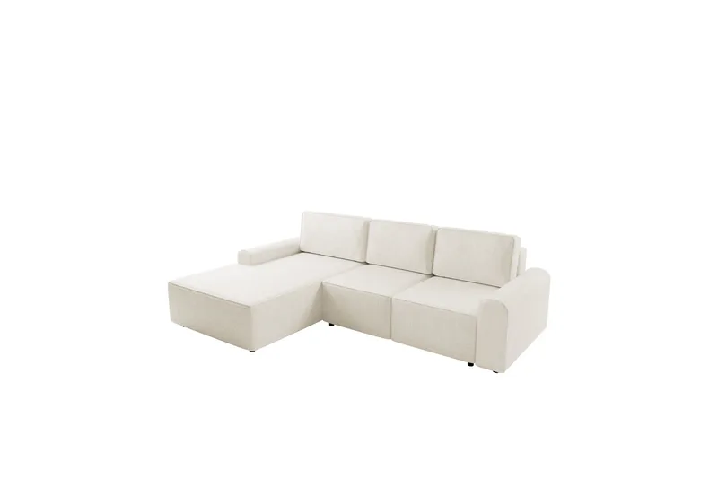 Bella Bäddsoffa med Divan 3-sits i Plysch - Beige - Möbler - Vardagsrum - Bäddsoffor