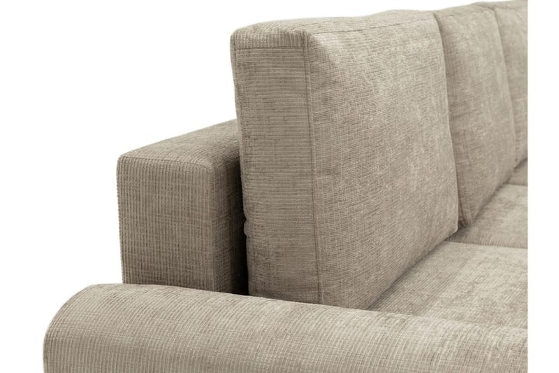 Bella Bäddsoffa med Divan 3-sits i Plysch - Beige - Möbler - Vardagsrum - Bäddsoffor