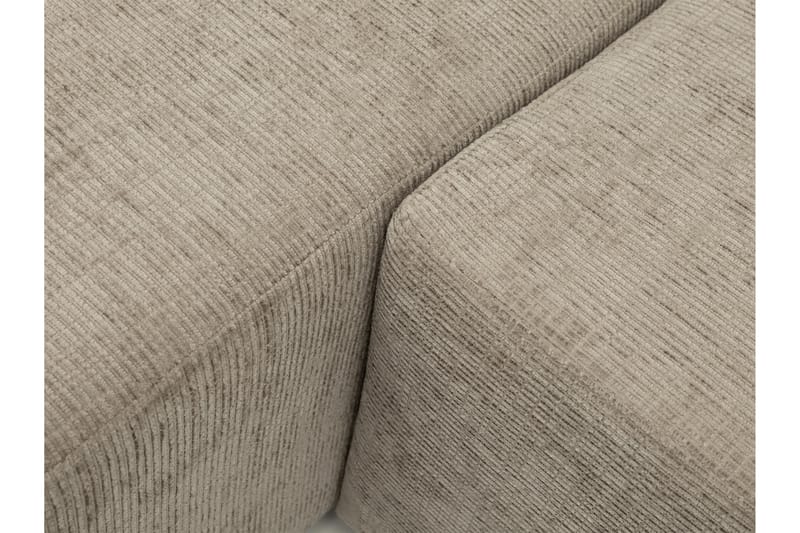 Bella Bäddsoffa med Divan 3-sits i Plysch - Grå - Möbler - Vardagsrum - Bäddsoffor