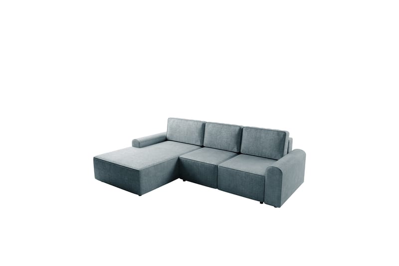 Bella Bäddsoffa med Divan 3-sits i Plysch, Grå