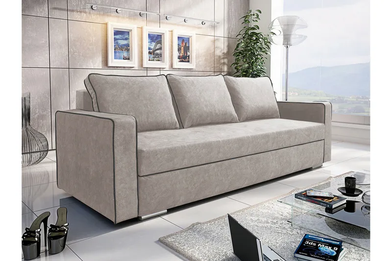 Beno Bäddsoffa - Beige/Grå - Möbler - Vardagsrum - Bäddsoffor