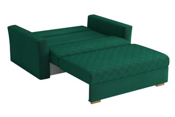 Bensbyn 2-sits Bäddsoffa 115x196 cm Bäddbar Rutmönster i Tyg - Svart - Möbler - Vardagsrum - Bäddsoffor