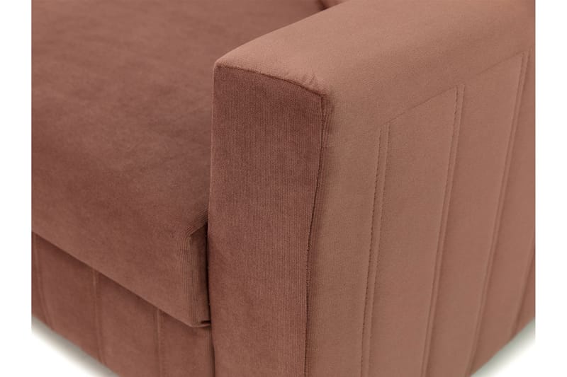 Bensbyn 2-sits Bäddsoffa 132x196 cm Bäddbar Vertikalt Sydd i Tyg - Grå - Möbler - Vardagsrum - Bäddsoffor