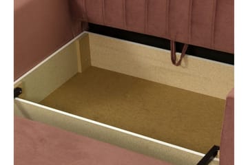 Bensbyn 2-sits Bäddsoffa 132x196 cm Bäddbar Vertikalt Sydd i Tyg - Grå - Möbler - Vardagsrum - Bäddsoffor