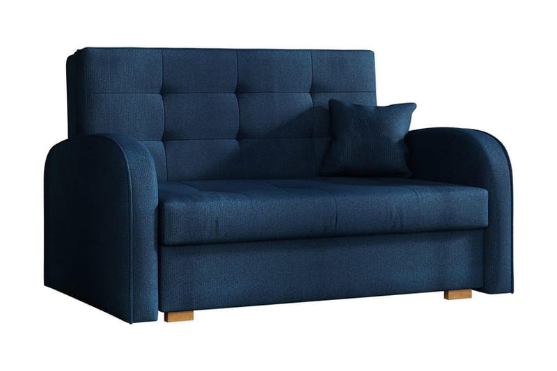 Bensbyn 2-sits Längsbäddad Bäddsoffa 112x196 cm med Förvaring i Tyg - Blå - Möbler - Vardagsrum - Bäddsoffor