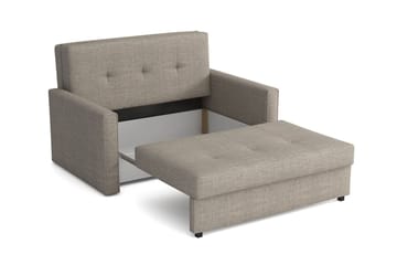 Bensbyn 2-sits Längsbäddad Bäddsoffa 112x196 cm med Förvaring i Tyg - Grå - Möbler - Vardagsrum - Bäddsoffor