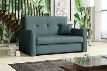 Bensbyn 2-sits Längsbäddad Bäddsoffa 112x196 cm med Förvaring i Tyg - Grön - Möbler - Vardagsrum - Bäddsoffor