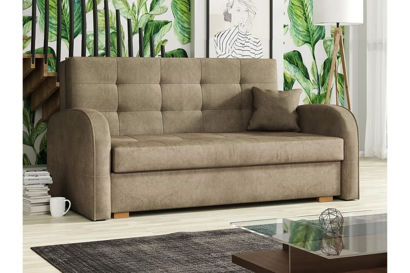 Bensbyn Bäddsoffa 153x98x85 cm - Beige/Grå - Möbler - Vardagsrum - Bäddsoffor