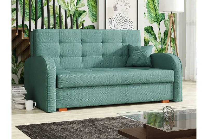 Bensbyn Bäddsoffa 153x98x85 cm - Turkos - Möbler - Vardagsrum - Bäddsoffor