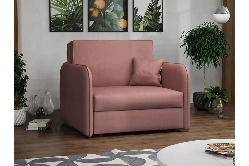 Bensbyn Fåtölj - Rosa - Möbler - Vardagsrum - Fåtöljer - Bäddfåtöljer