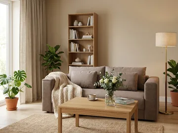 Bergen Extra djup 3-sits Bäddsoffa med Bäddmadrass i Polyesterskum och Tvättbar klädsel - Brun - Möbler - Vardagsrum - Bäddsoffor - 3-sits bäddsoffa