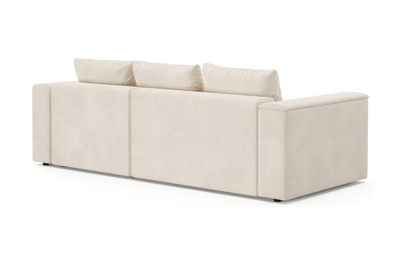 Bergen Extra Djup 3-sits Bäddsoffa med vändbar divan och förvaring i manchester - Beige - Möbler - Vardagsrum - Bäddsoffor